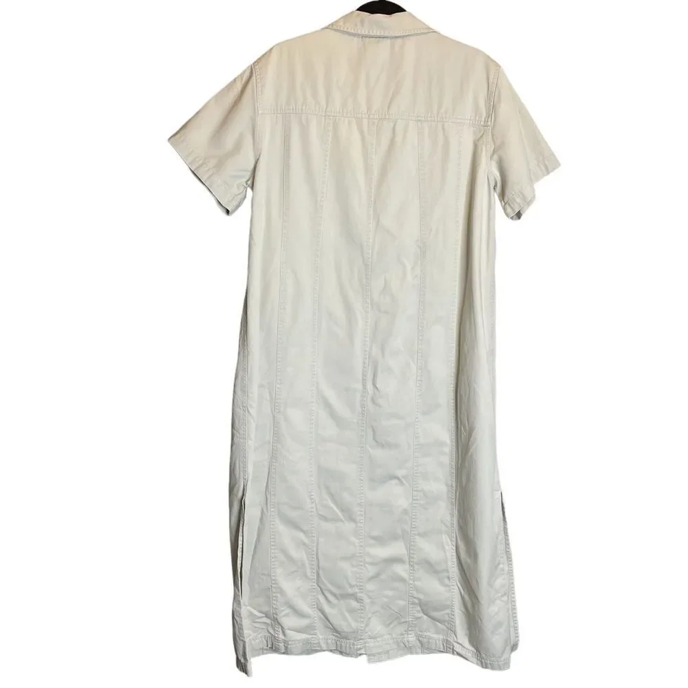 Size 18 Venezia Jeans Clothing Co. Khaki Button Down Dress - Picture 2 of 5
